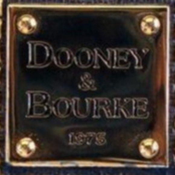 Like New-Sp.Ed. Dooney & Bourke Blue Chevron Leather Dome Satchel - Picture 4 of 6